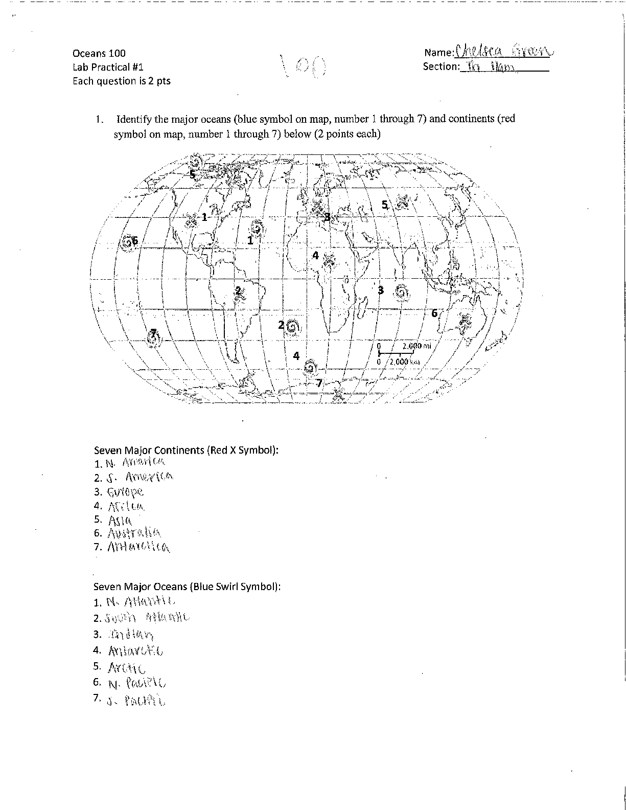 Preview image for Oceans 100.Lab Practical #1.[LATEST] ALL ANSWERS VERIFIED,100%
